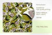 Seamless pattern - Figs, a Pattern Graphic by Yummy (Thumbnail 2 of 6)