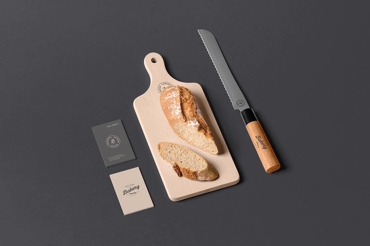 Bakery Branding Mock-up, an Advertising Mockup by Yogurt86 (Photo 11 of 11)