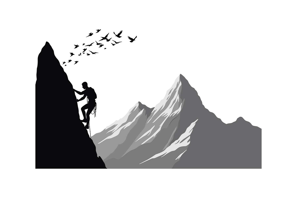 Adventure Hiking Silhouette Bundle, an Object Graphic by Designs_River (Photo 8 of 16)
