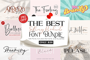 The Best Selling Font Bundle Here