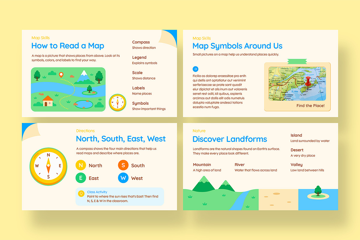 Kids Geography Presentation Template, a Presentation Template by BrandPacks (Photo 4 of 7)