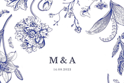 Delft Blue Wedding Invitation Suite, an Invitation Template by ForeverPrint (Thumbnail 6 of 8)