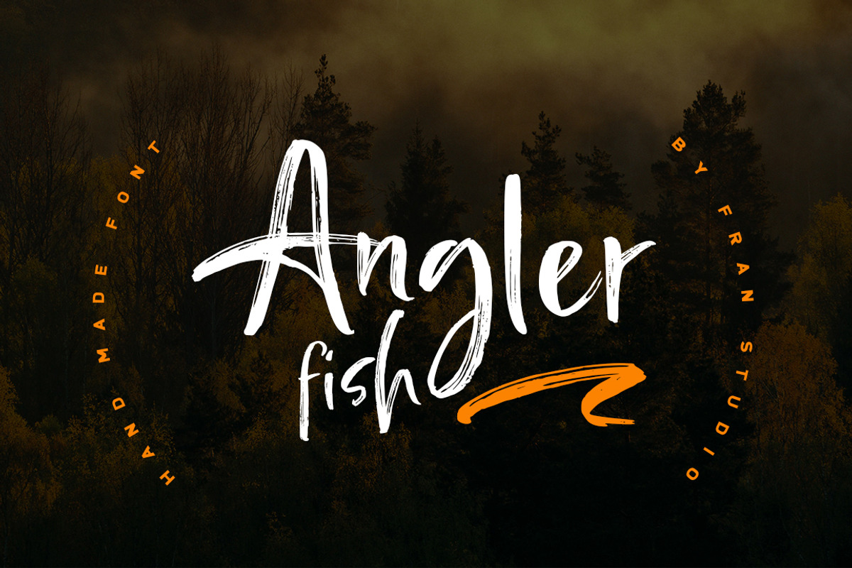 Angler Fish, a Script Font by Franstudio (Photo 1 of 5)