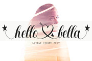 Hello Bella Script, a Script Font by Bosstype Studio (Thumbnail 1 of 10)