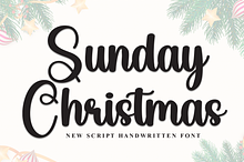 Sunday Christmas | Script Font