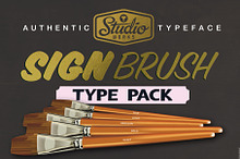 Sign Brush Type Pack | Display Type