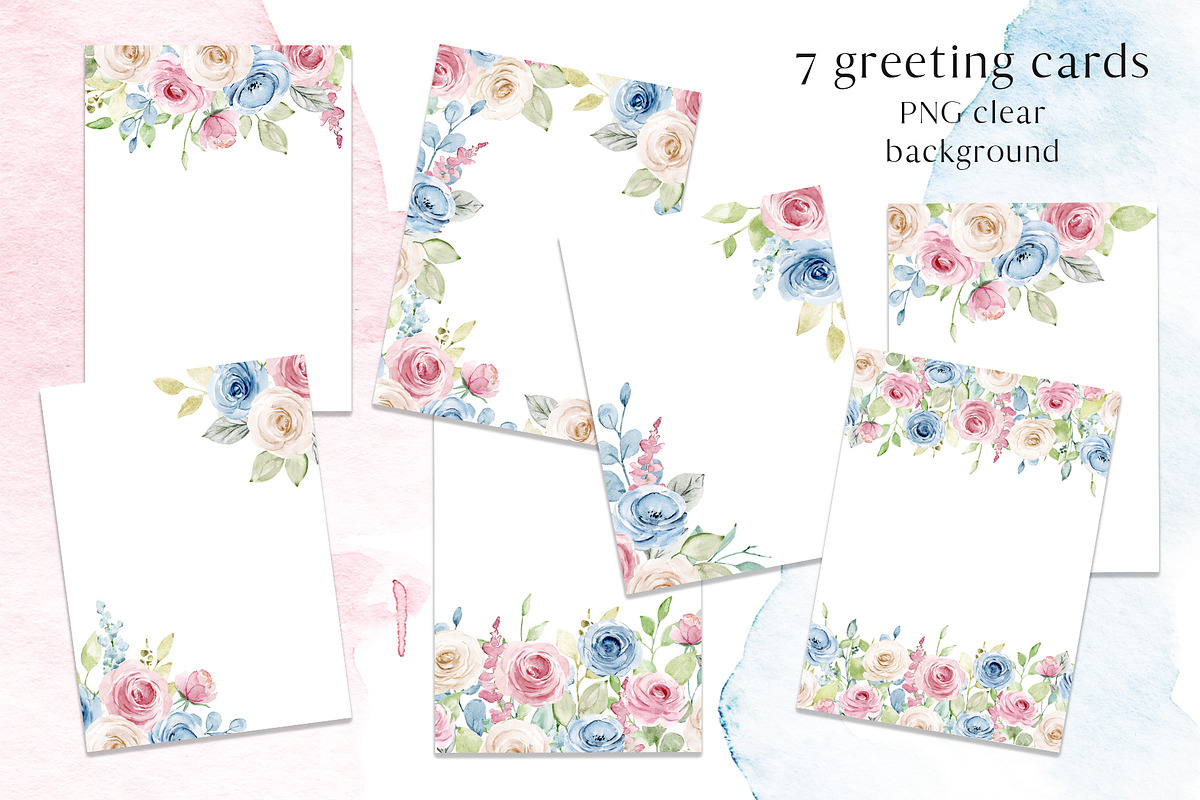 Watercolor pastel roses., a Texture Illustration by Larisa Maslova (Photo 12 of 13)