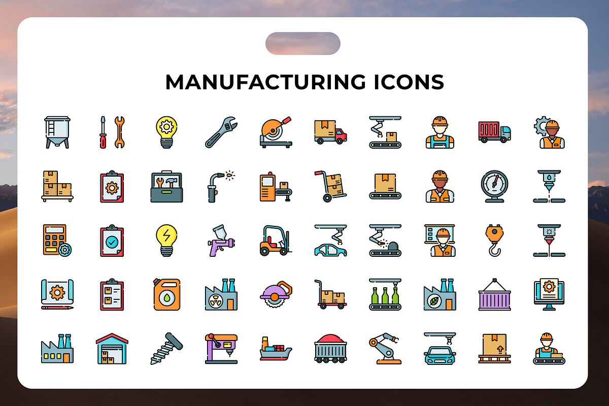Manufacturing Icons, an Icon by Wencory