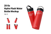 Hydro Flask Bottle Mockup Vol.2, a Merchandise Mockup by Akebareee (Thumbnail 1 of 7)