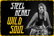 Ugly Biker - Condensed Retro Font, a Serif Font by JumboDesign (Thumbnail 6 of 6)