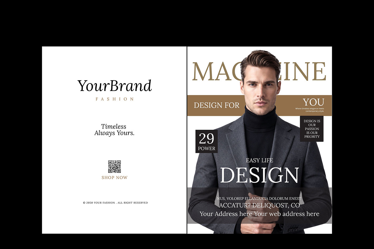 Fashion Magazine Design Template, a Magazine Template by Shajib Shikder (Photo 7 of 7)