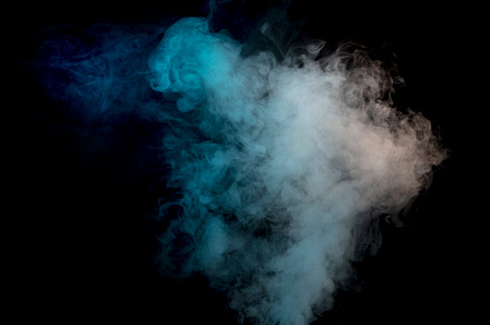 Smoke on black background