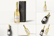 Champagne Bottle Mock-up, a Product Mockup by zippypixelstudio (Thumbnail 1 of 16)