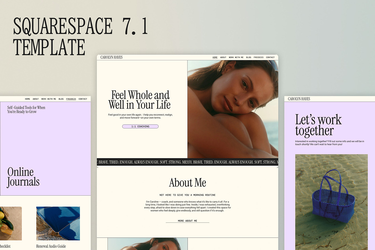Minimal Squarespace Website Template, a Squarespace Template by Of July Studio (Photo 3 of 9)
