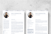 Marble Resume Template+Business Card, a Resume Template by Made By Hamilton (Thumbnail 2 of 4)