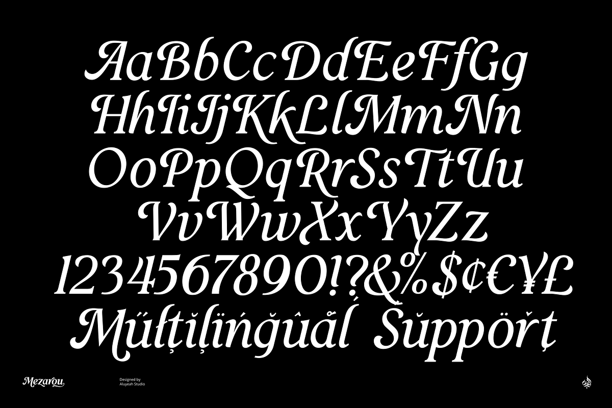 Mezarou, a Script Font by Aluyeah Studio (Photo 7 of 15)