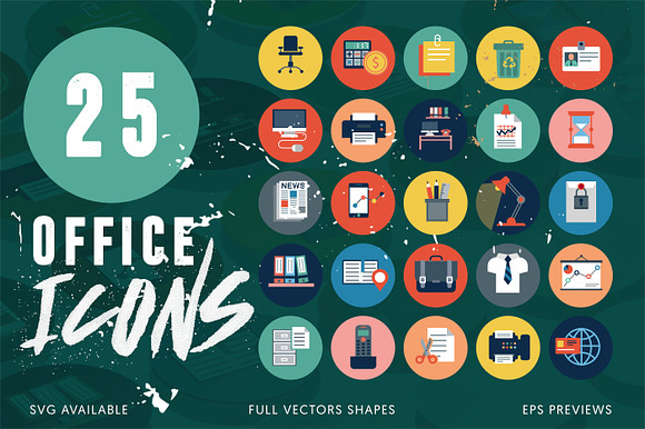 25 Office Icons Pack