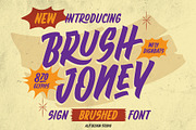 Brush Joney Font, a Handwritten Font by alit design (Thumbnail 1 of 20)