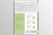 4 Unique modern resumes (CV's), a Resume Template by DutchDigitalDesign (Thumbnail 7 of 7)