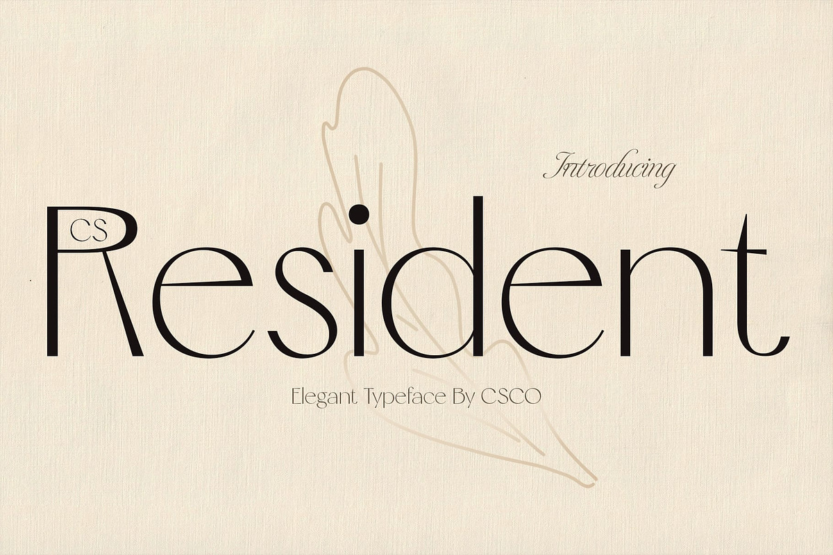 CS Resident – Elegant Font, a Sans Serif Font by Craft Supply Co. (Photo 1 of 8)
