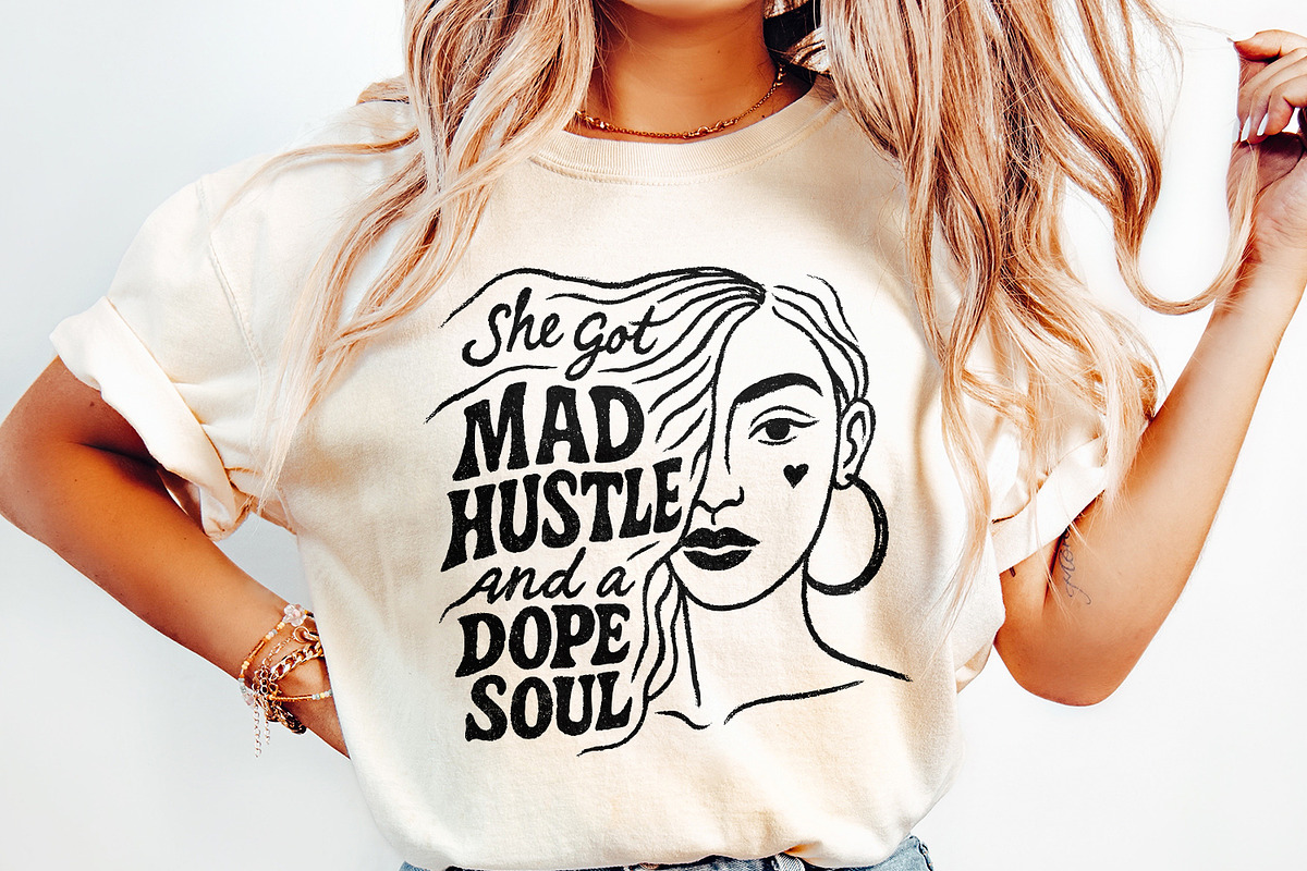 Mad Hustle and Dope Soul png, Woman, an Illustration by SharpMarketplace (Photo 2 of 9)