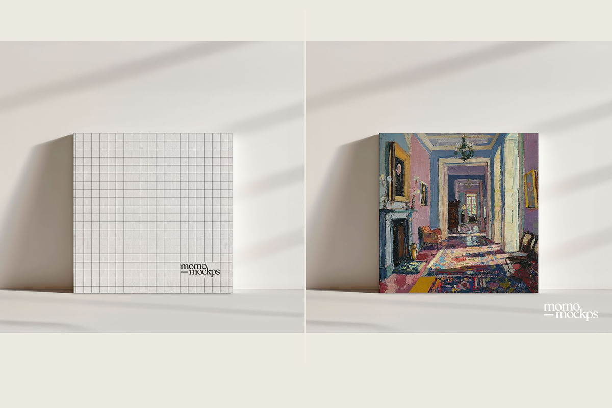 Square Canvas Mockup | PSD, a Mockup by momomockps (Photo 5 of 8)