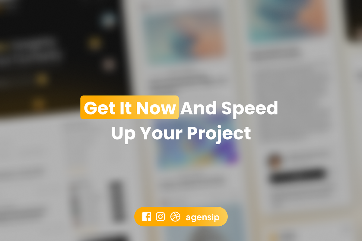 Blogane - Blog/News Landing Page Kit, an UI Kit Template by Agensip Design Agency (Photo 10 of 10)