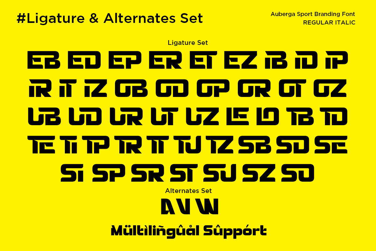 Auberga - Sport Branding Font, a Sans Serif Font by Say Studio (Photo 11 of 11)