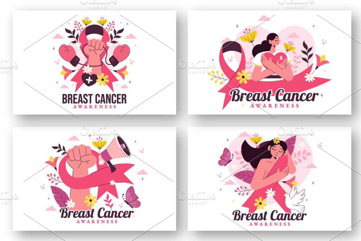 11 Breast Cancer Awareness Month, a Healthcare Illustration by denayunebgt (Photo 2 of 5)