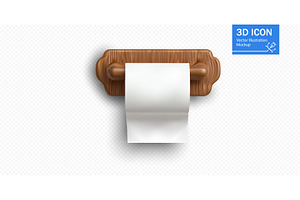 Simple and clean toilet paper roll, an Object Illustration by ZinetroN