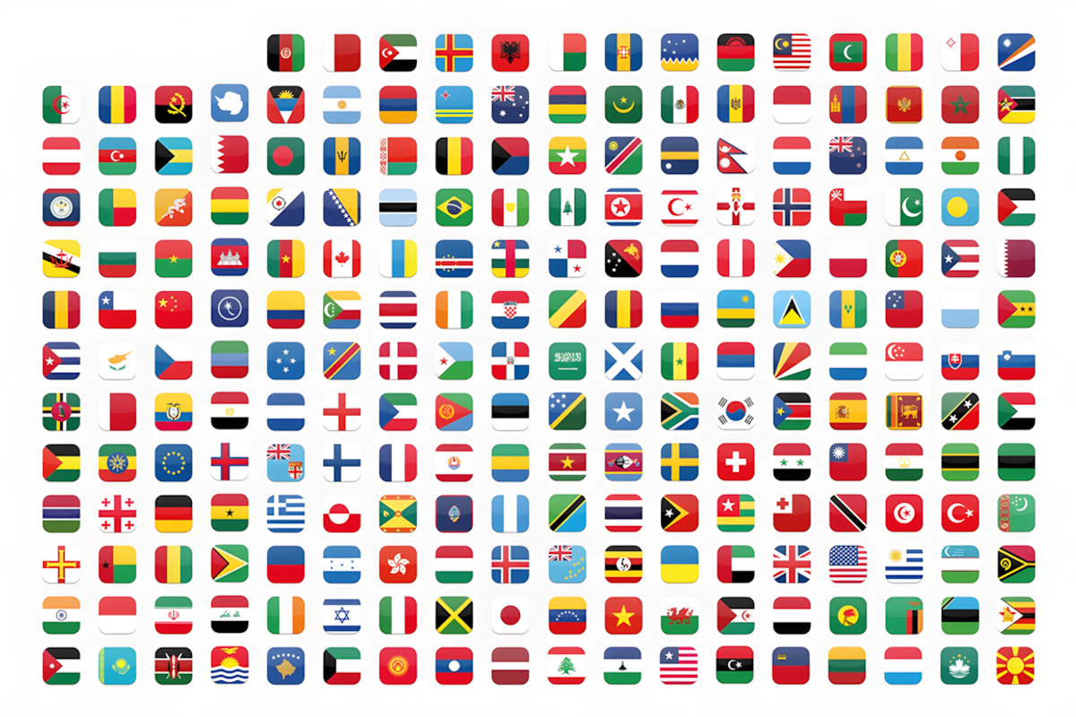 Rounded Flags (230 Flags), an Education Illustration by alpercakici (Photo 3 of 4)