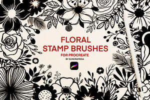 Hand Drawn Floral Brushes Procreate