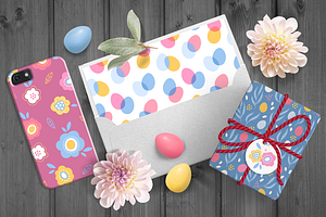 12 Easter Seamless Patterns