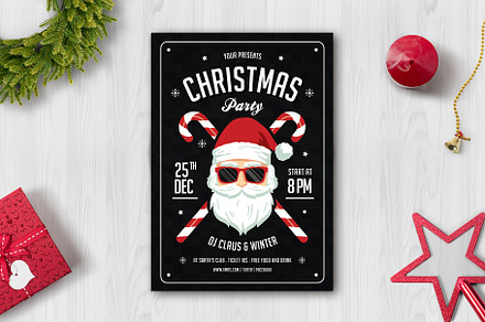 Christmas Party Flyer, a Flyer Template by VectorVactory