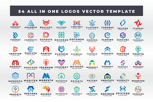 54 All in One Logos Vector Template, a Branding & Logo Template by Design_Planet