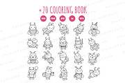 Bee Clipart Bundle, an Animal Illustration by Palau (Thumbnail 8 of 10)