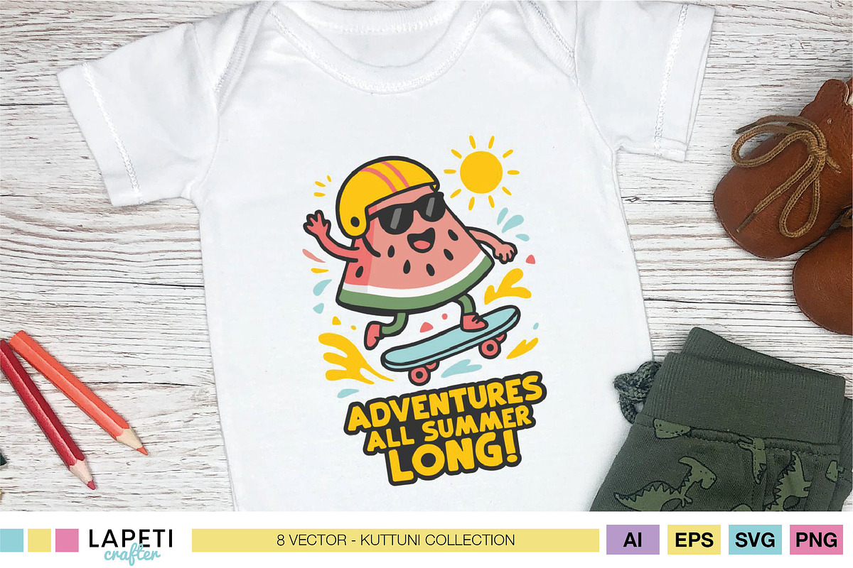 Summer Kids Sublimation Bundle, a Seasonal Illustration by Lapeticrafter (Photo 8 of 9)