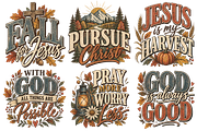 Fall Christian PNG Bundle 24 pics, a Decorative Illustration by ElDesignState (Thumbnail 15 of 33)