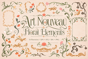 Art Nouveau Frames & Ornaments