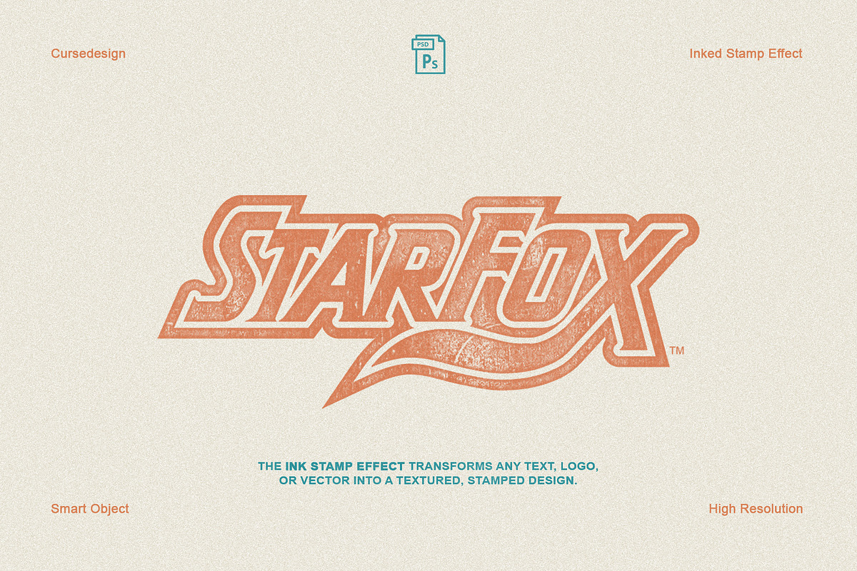 Inked Stamp Effect – 5 PSD Files, a Layer Style Add-On by Cursedesign (Photo 5 of 6)