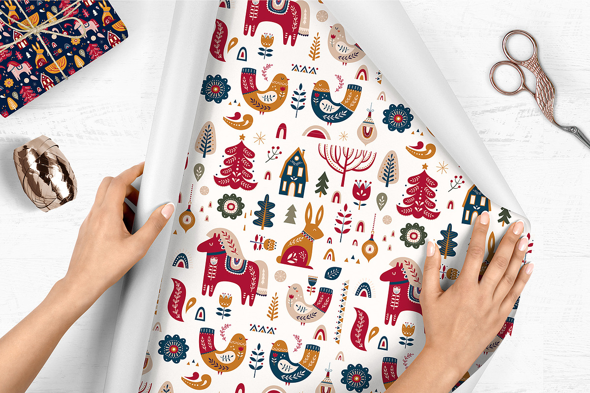 Scandinavian Christmas collection, an Animal Illustration by MoleskoStudio (Photo 17 of 17)