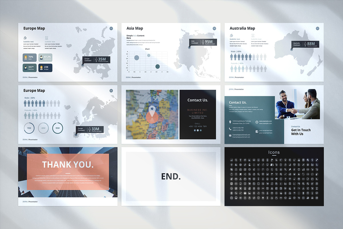 Zeera PowerPoint Template, a Presentation Template by WhiteGraphic (Photo 11 of 11)