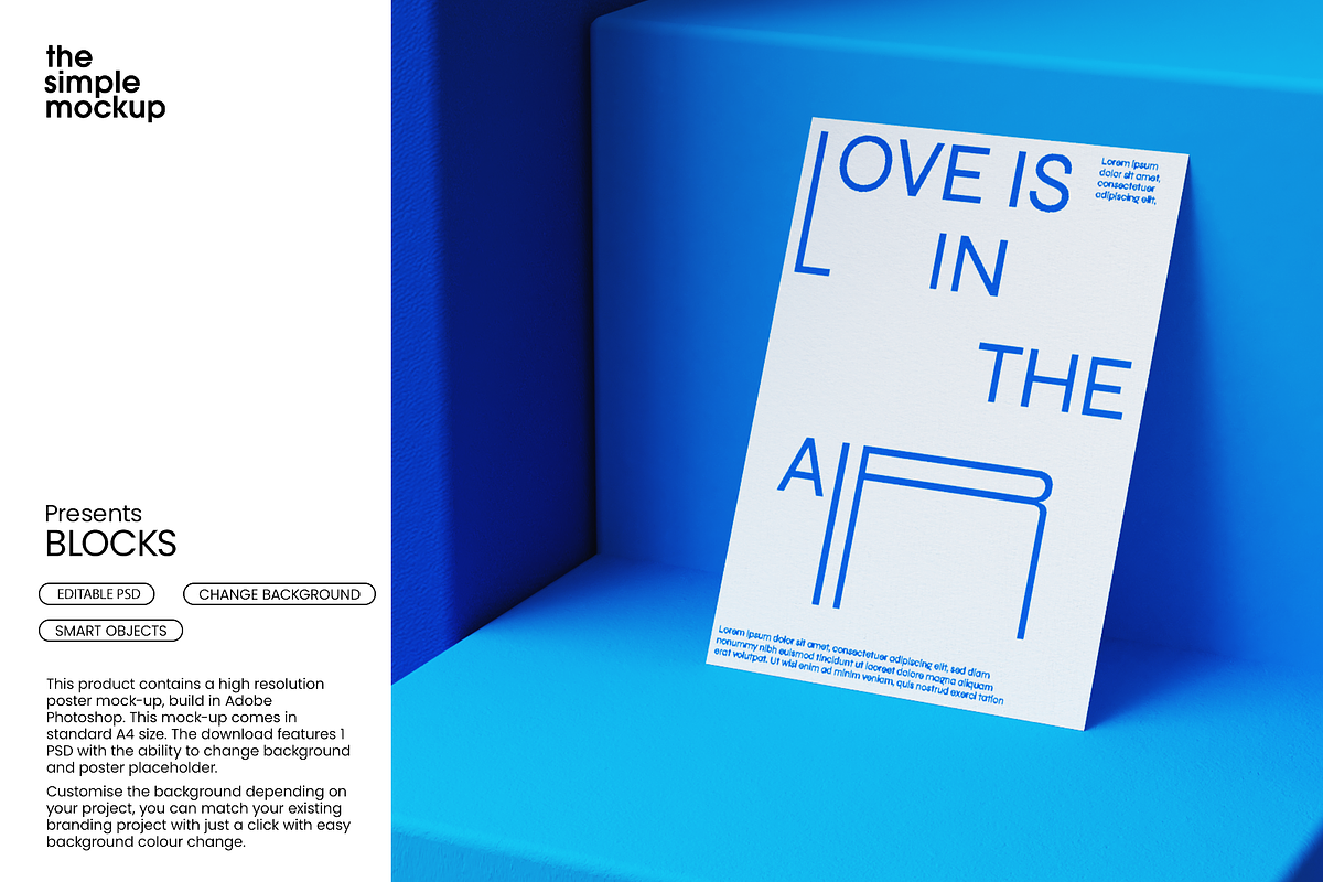A4 Poster Mockup Template, a Flyer Template by SimpleMockup (Photo 2 of 3)