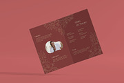 Red Floral Funeral Program, a Brochure Template by Neermana (Thumbnail 3 of 4)