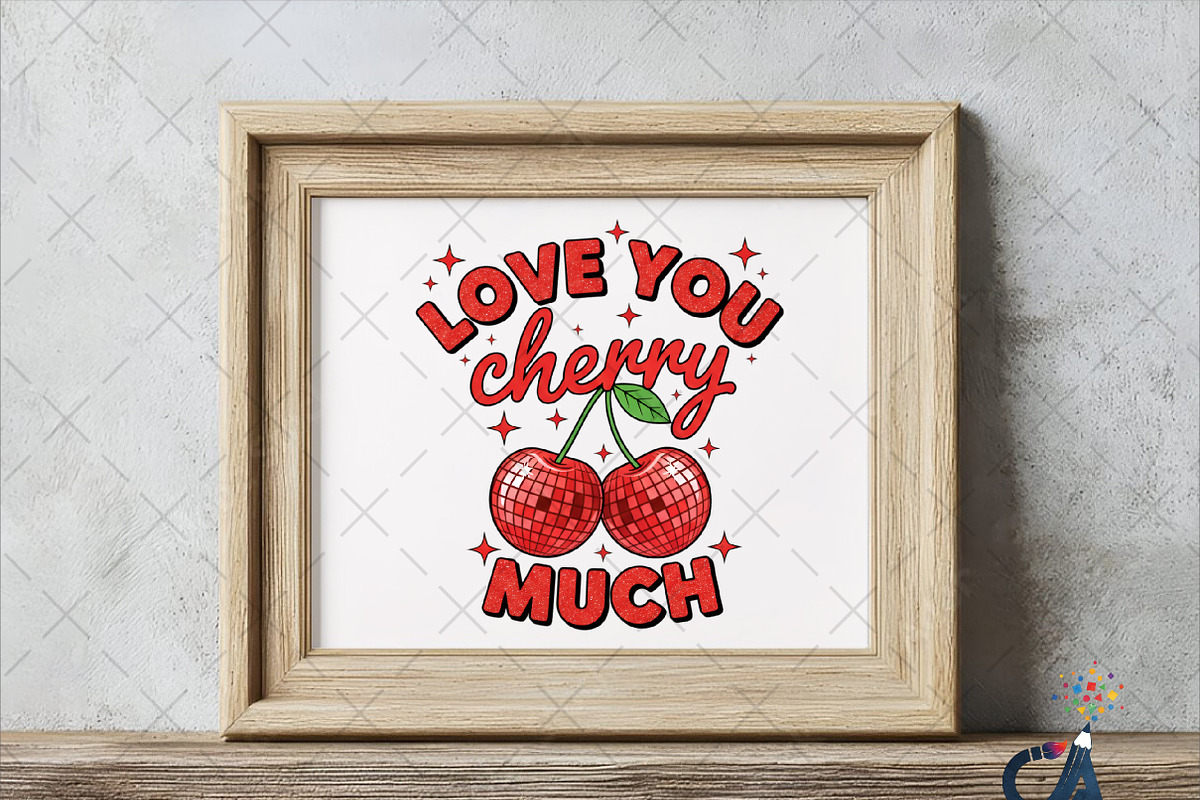 Love You Cherry Much PNG, an Illustration by Creative Art (Photo 3 of 6)