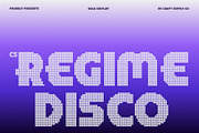 CS Regime Disco, a Sans Serif Font by Craft Supply Co. (Thumbnail 1 of 8)