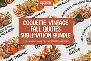 Coquette Vintage Fall Autumn Quotes, a Decorative Illustration by creationsbyapuruh (Thumbnail 1 of 7)