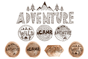 Logo Stamps For Adventure Themes