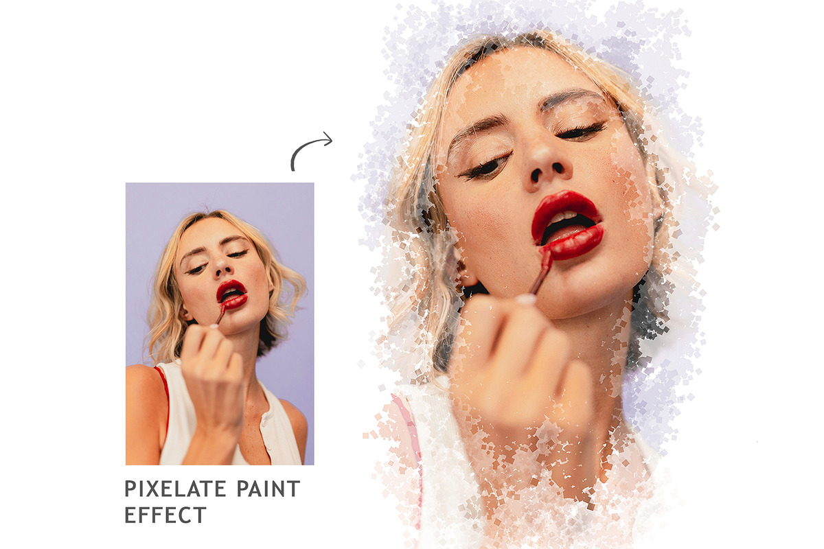 Portrait Pixelate Paint Effect, an Action Add-On by liptouse (Photo 1 of 7)