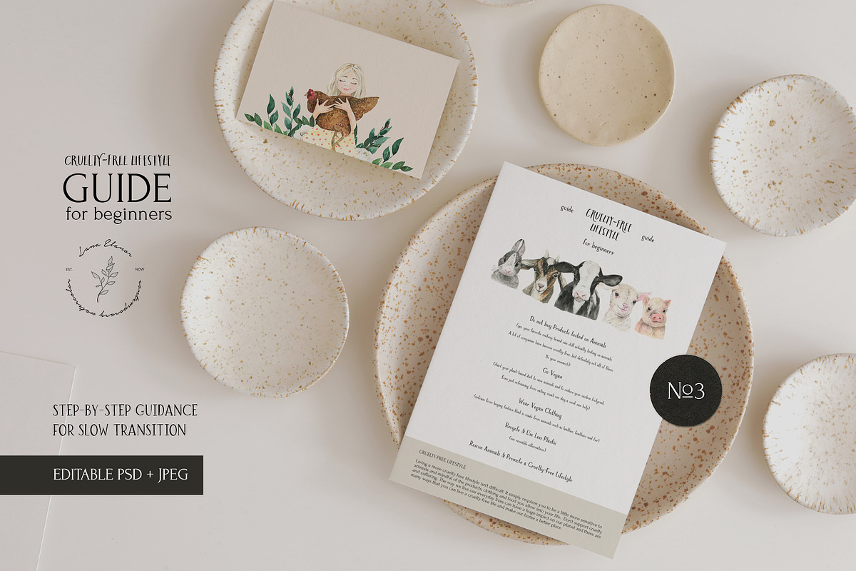 ETHICAL LIVING vegan & eco lifestyle, a Healthcare Illustration by Lana Elanor (Photo 5 of 28)